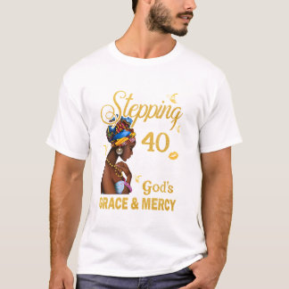 Camiseta Entrando no meu aniversário de 40 anos