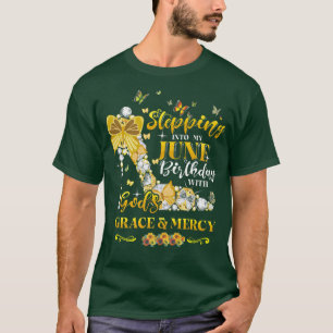 Camiseta Entrando no meu aniversário de junho com a graça d