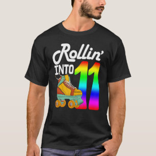 Camiseta Entrando nos 11  Patins de Mulheres Patins de Roda