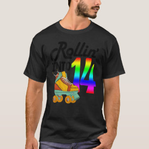Camiseta Entrando nos 14  Patinação Feminina Patins de Rola