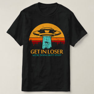 Camiseta Entrar no Perdedor Estamos Fazendo OVNI de Aliení
