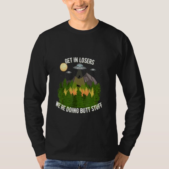 Camiseta Entre em perdedores estamos fazendo coisas de Bumb (Frente)