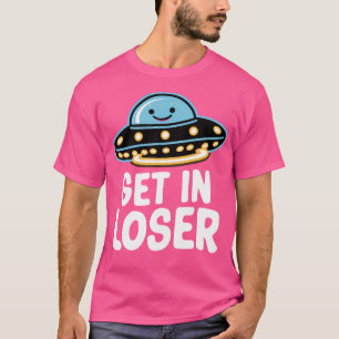 Camiseta Entre Em Um Falso Fofo De Abdução De Alienígenas F