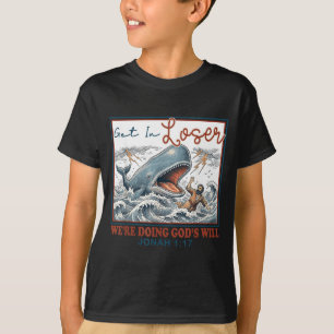 Camiseta Entre Faça a Vontade de Deus Engraçado Bíblia Cris