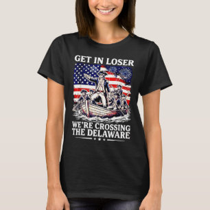 Camiseta Entre na travessia do patriot do dia 4 de julho de