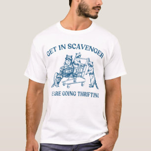 Camiseta Entre no Caça-Tesouro Estamos Indo à Brechó Ratos-
