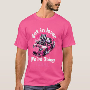 Camiseta Entre no perdedor. Vamos para os Oposos do Raccoon