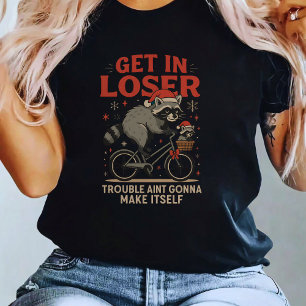 Camiseta Entre, Perdedor – Versão Natalina do Guaxinim Engr