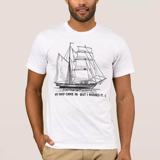 Camiseta Entrega à vela com cotação (Frente)