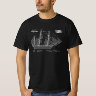 Camiseta Entrega Alta do HMS Beagle - ABD do Plano de Entre