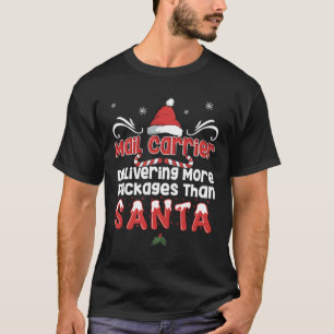 Camiseta Entrega de Correio Engraçado Papais noeis de Natal