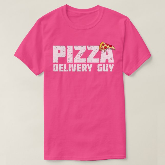 Camiseta Entrega de pizzaDesign para amantes de pizza (Frente do Design)