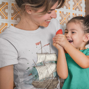 Camiseta Entrega Desenhada À Mão Em Onda De Arco Em Plano D