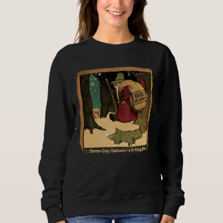 Camiseta Entrega no Mesmo Dia Papai Noel Vintage.