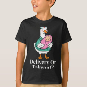 Camiseta Entrega Ou Levar Fora Gansa Enfermeira Engraçada S