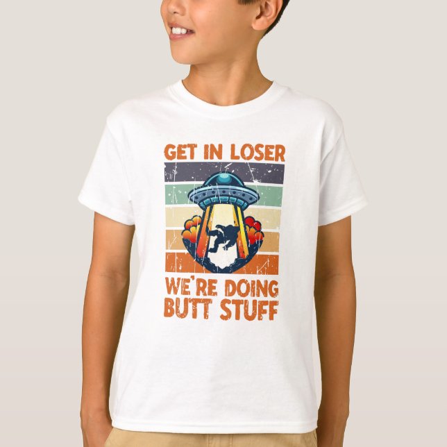 Camiseta Entrepe, perdedor! Estamos fazendo coisas de bunda (Frente)