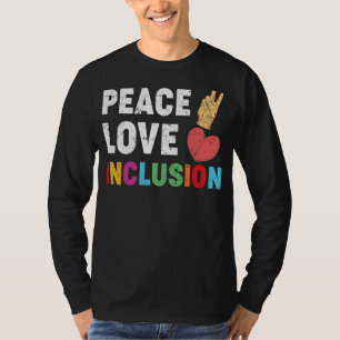 Camiseta Entrevista com Peace Love Inclusão Especial de Pro