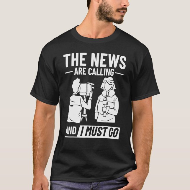Camiseta Entrevistas com o Neporter Microphone Camera 1 (Frente)