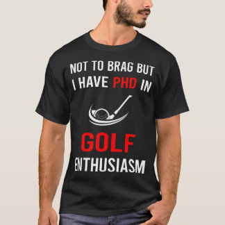 Camiseta Entusiasmo Golfe Golfista Golfe