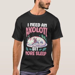 Camiseta Entusiasta Axolotl Design cor-de-rosa encantadora