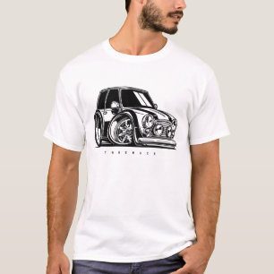Camiseta Entusiasta Clássico do Mini Cooper S Toon Art Car