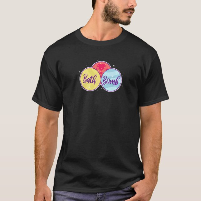 Camiseta Entusiasta com bombas de descarga de bubble Bathtu (Frente)