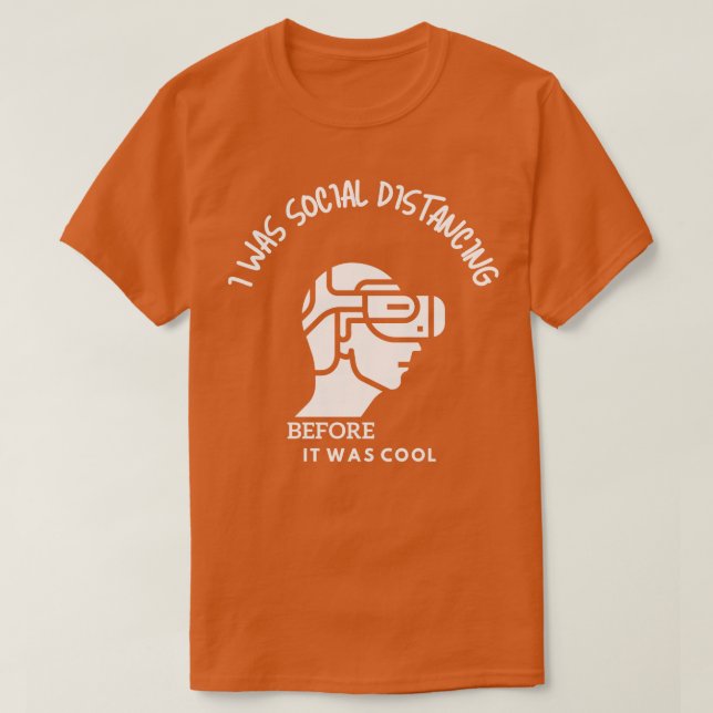 Camiseta Entusiasta da realidade virtual (Frente do Design)