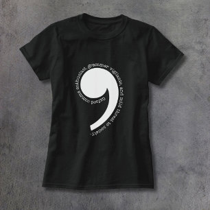Camiseta Entusiasta da Vírgula de Oxford