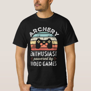 Camiseta Entusiasta de arqueiros com Videos games