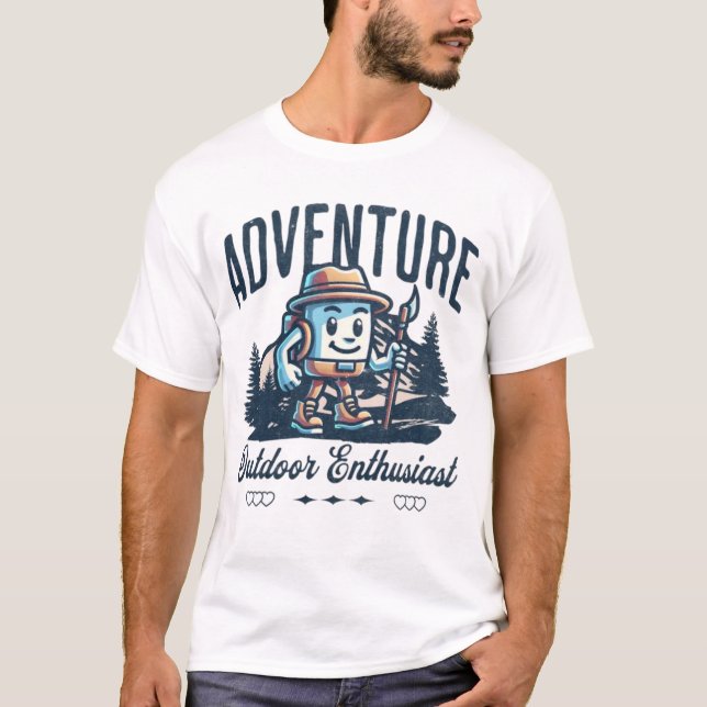 Camiseta Entusiasta de Aventura (Frente)