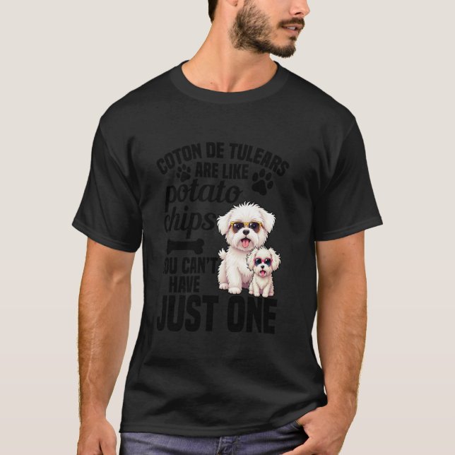 Camiseta Entusiasta de Cães Amante de Cães Batata Frita Pro (Frente)