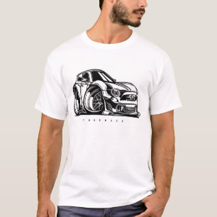 Camiseta Entusiasta de Carros Arte 500 Toon