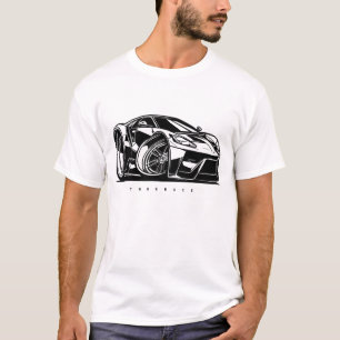 Camiseta Entusiasta de Carros de Arte de Segunda Geração GT