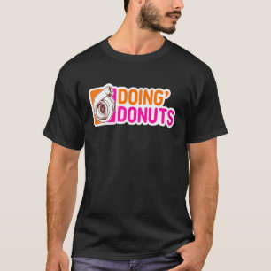 Camiseta Entusiasta de Carros Fazendo Donuts
