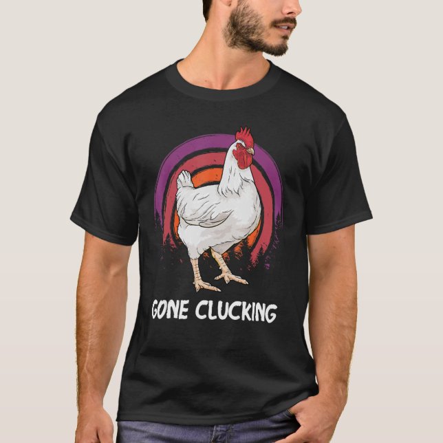 Camiseta Entusiasta de frango depenante (Frente)