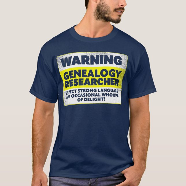 Camiseta Entusiasta de História da Família de Pesquisa Gene (Frente)