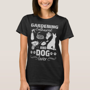 Camiseta Entusiasta De Jardinagem E Jardineiro De Cão_825