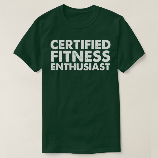 Camiseta Entusiasta de Malhações certificada (Frente do Design)