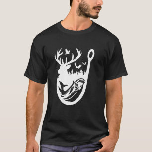 Camiseta Entusiasta de Pesca e Caça ao Veado Caça ao Ar Liv