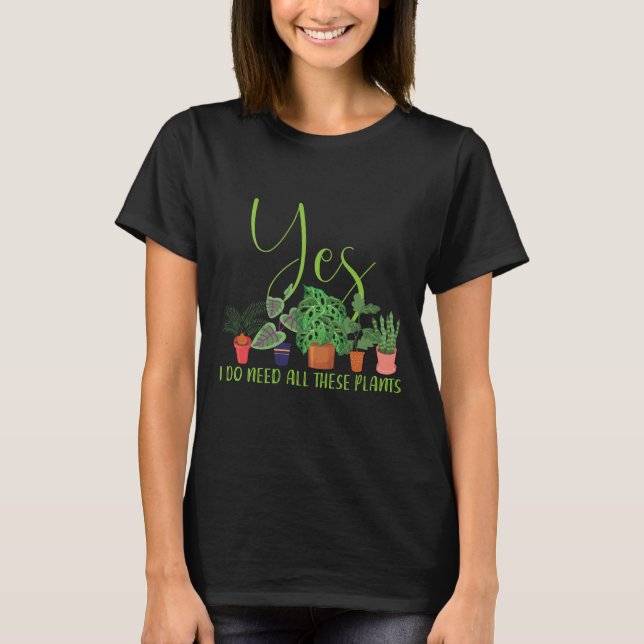 Camiseta Entusiasta de Plantas| Presentes naturais do jardi (Frente)