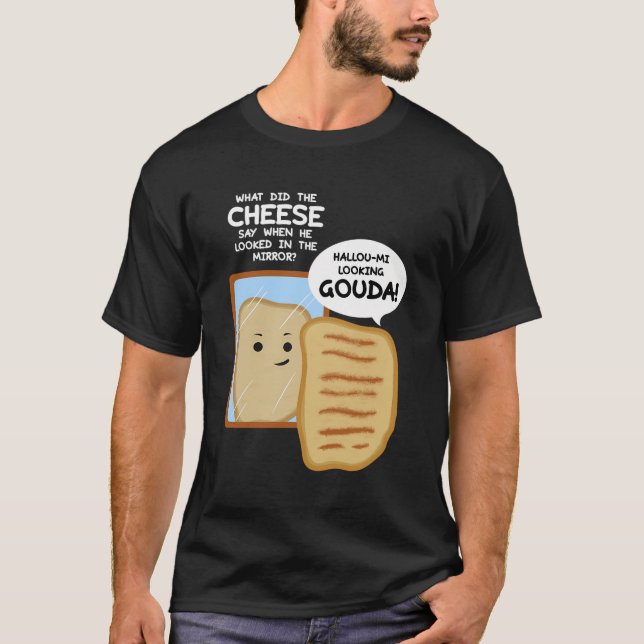 Camiseta Entusiasta de queijo Gouda Turophile Cheesemaker C (Frente)