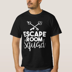 Camiseta Entusiasta de Sala de Escape Esquadrão da Sala de
