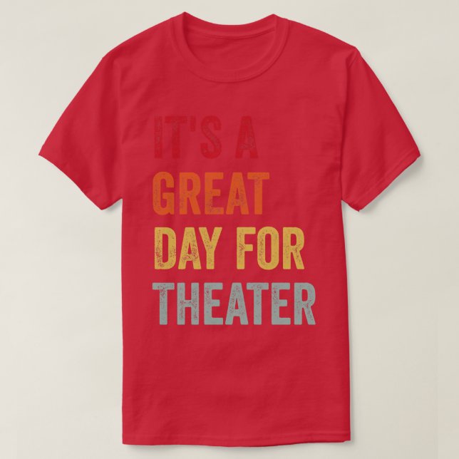 Camiseta Entusiasta de Teatro (Frente do Design)