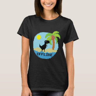 Camiseta Entusiasta de Tecnologia de Férias de Dinossauro P