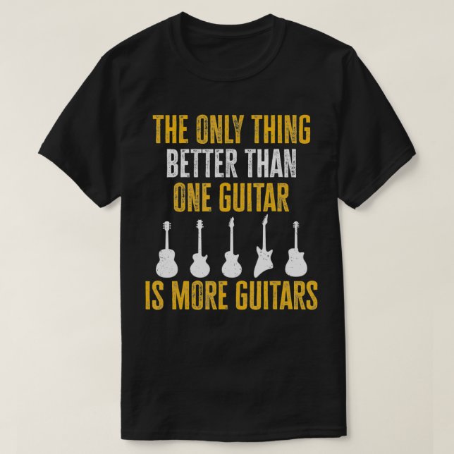 Camiseta Entusiasta De Violão Entusiasta Vintage Guita (Frente do Design)