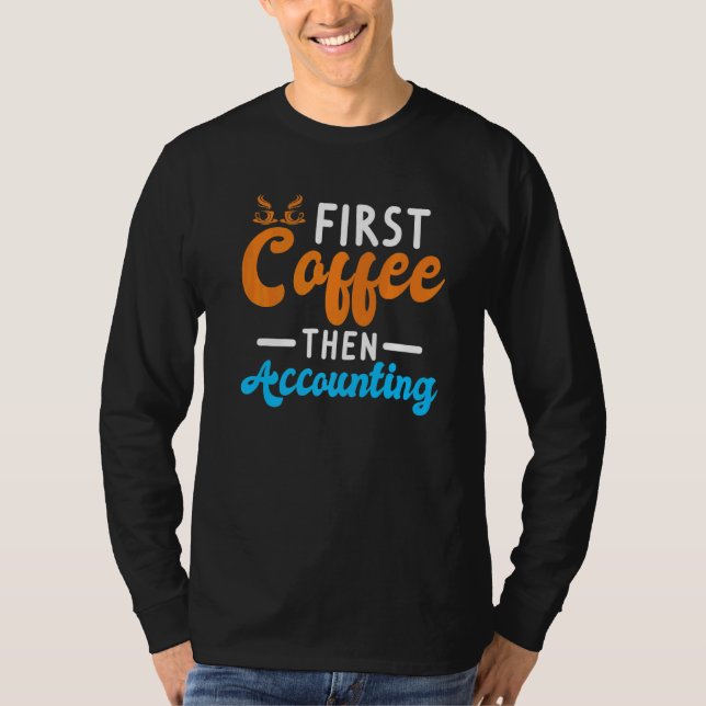 Camiseta Entusiasta do Café Contabilista (Frente)