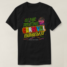 Camiseta Entusiasta do Carnaval de Trote Global (Editável)