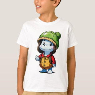 Camiseta Entusiasta do chapéu tartaruga Arte AI