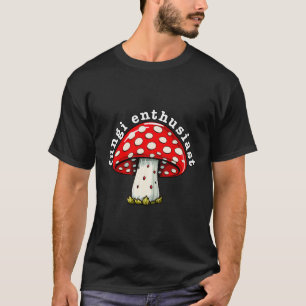Camiseta Entusiasta do Fungi - Aestésico Cogumelo Amigável