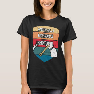 Camiseta Entusiasta do Humor Carro do Motor Oil Essential